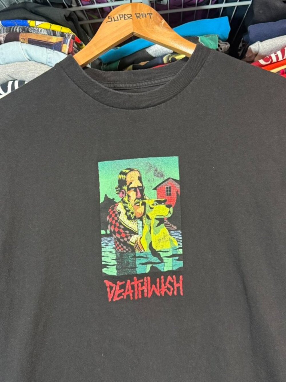 Deathwish skateboards art graphic t shirt black